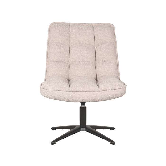 LABEL51 Draaifauteuil Vince Naturel Bouclé 63x74x91 cm-Fauteuils-LABEL51