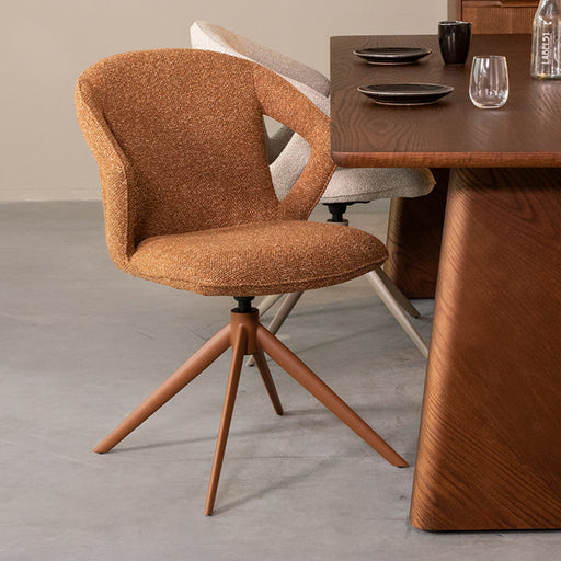 LABEL51 Draaistoel Zurich Coral 64x56x86 cm-Eetkamerstoelen-LABEL51