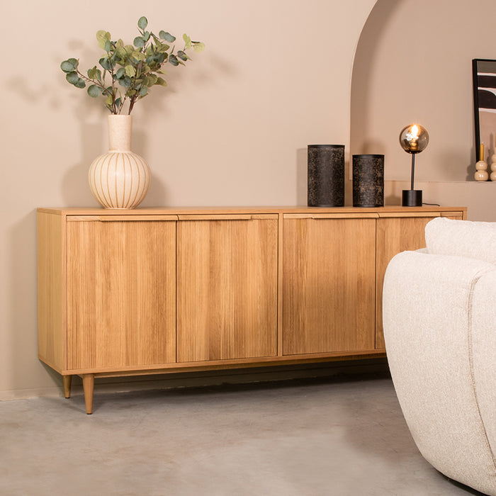LABEL51 Dressoir Jule - Naturel - Eiken - 200 cm-Dressoirs-LABEL51