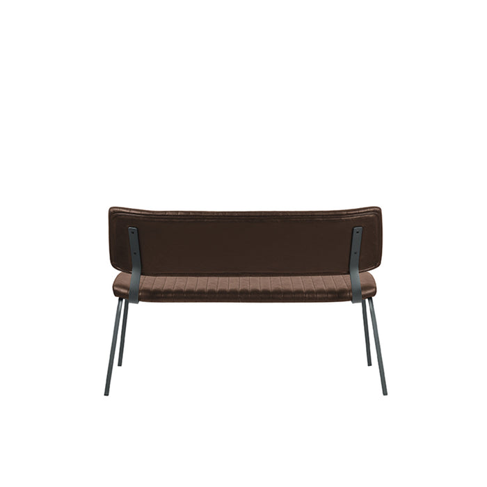 LABEL51 Eetkamerbank Gusto Bruin Kunstleder 120 cm 120x63x81 cm-Eetkamerbanken-LABEL51