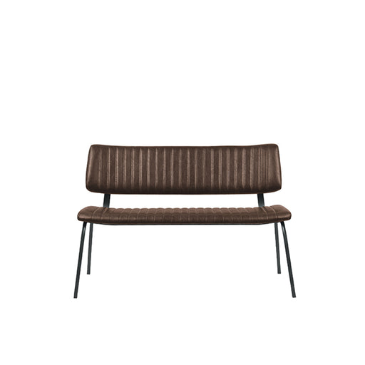 LABEL51 Eetkamerbank Gusto - Bruin - Kunstleder - 120 cm-Eetkamerbanken-LABEL51