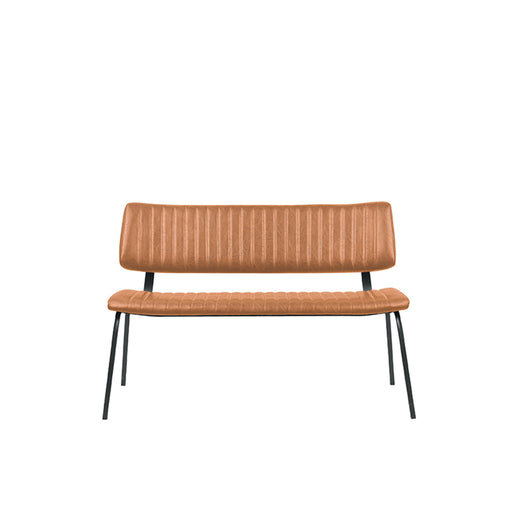 LABEL51 Eetkamerbank Gusto - Cognac - Kunstleder - 120 cm-Eetkamerbanken-LABEL51