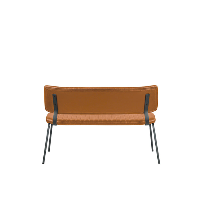 LABEL51 Eetkamerbank Gusto - Cognac - Kunstleder - 120 cm-Eetkamerbanken-LABEL51