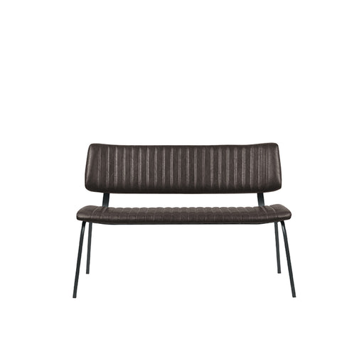 LABEL51 Eetkamerbank Gusto - Donkerbruin - Kunstleder - 120 cm-Eetkamerbanken-LABEL51