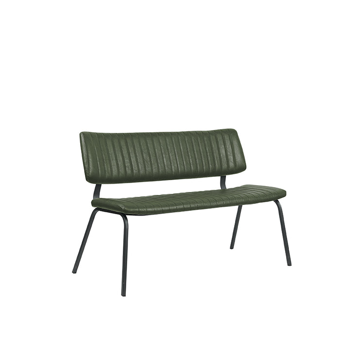LABEL51 Eetkamerbank Gusto - Hunter - Kunstleder - 120 cm-Eetkamerbanken-LABEL51