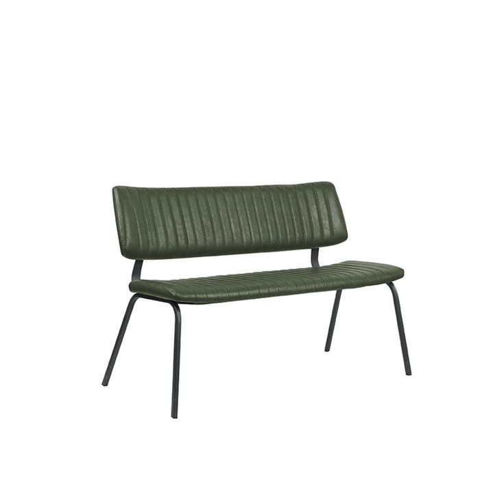 LABEL51 Eetkamerbank Gusto - Hunter - Kunstleder - 120 cm-Eetkamerbanken-LABEL51