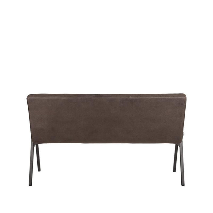 LABEL51 Eetkamerbank Matz - Antraciet - Kunstleder - 145 cm-Eetkamerbanken-LABEL51