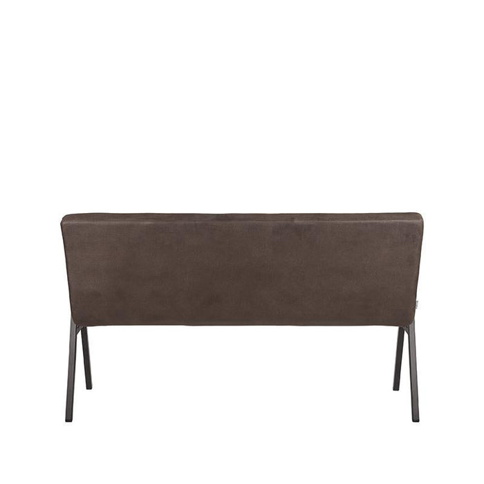 LABEL51 Eetkamerbank Matz - Antraciet - Kunstleder - 145 cm-Eetkamerbanken-LABEL51