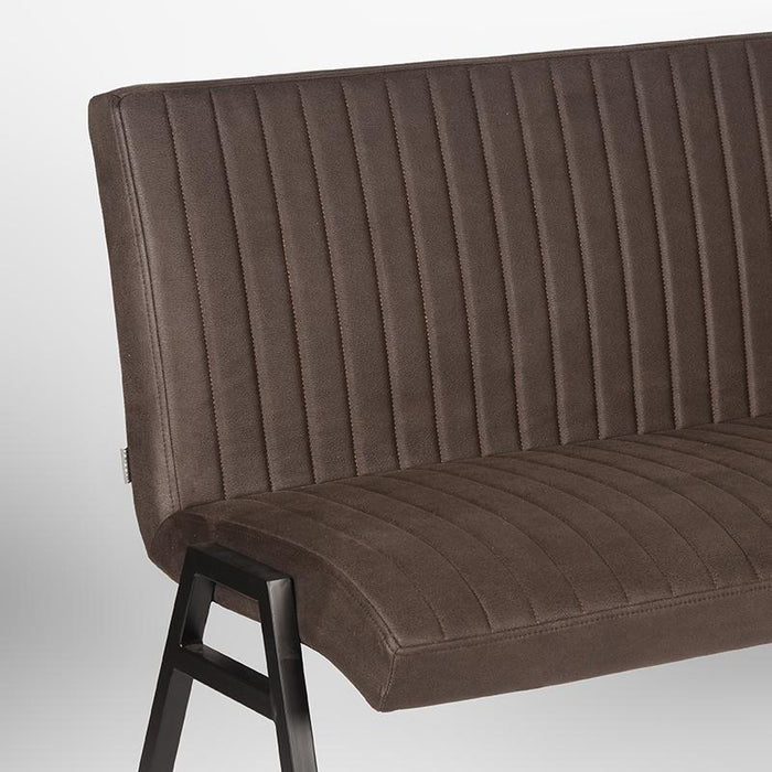 LABEL51 Eetkamerbank Matz - Antraciet - Microfiber - 175 cm-Eetkamerbanken-LABEL51