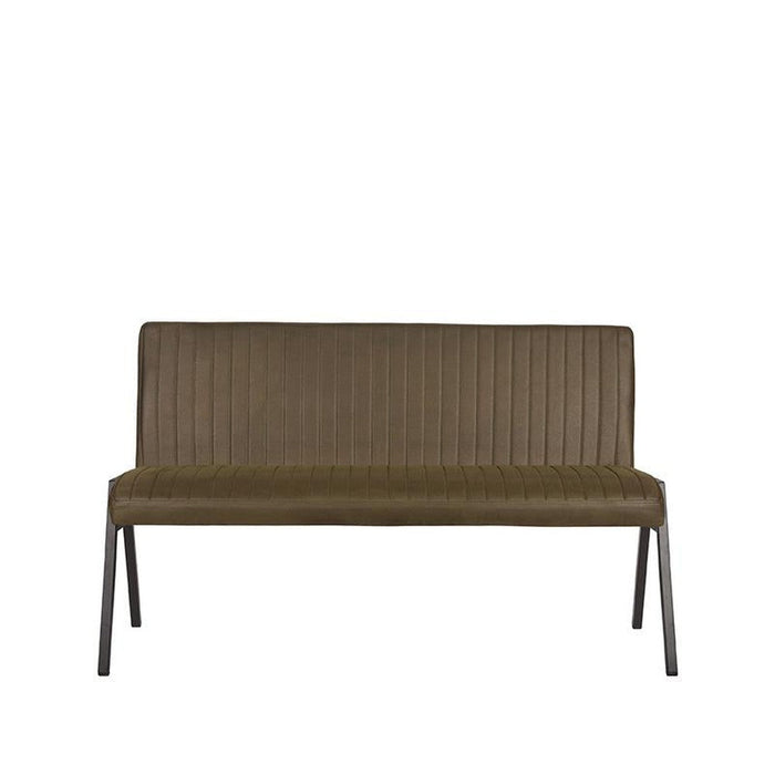 LABEL51 Eetkamerbank Matz - Army - Kunstleder - 145 cm-Eetkamerbanken-LABEL51
