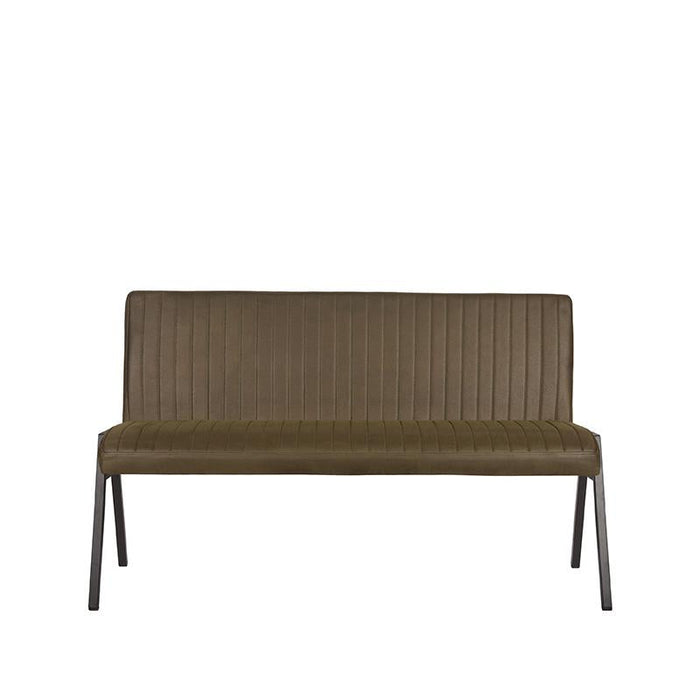 LABEL51 Eetkamerbank Matz - Army - Kunstleder - 145 cm-Eetkamerbanken-LABEL51