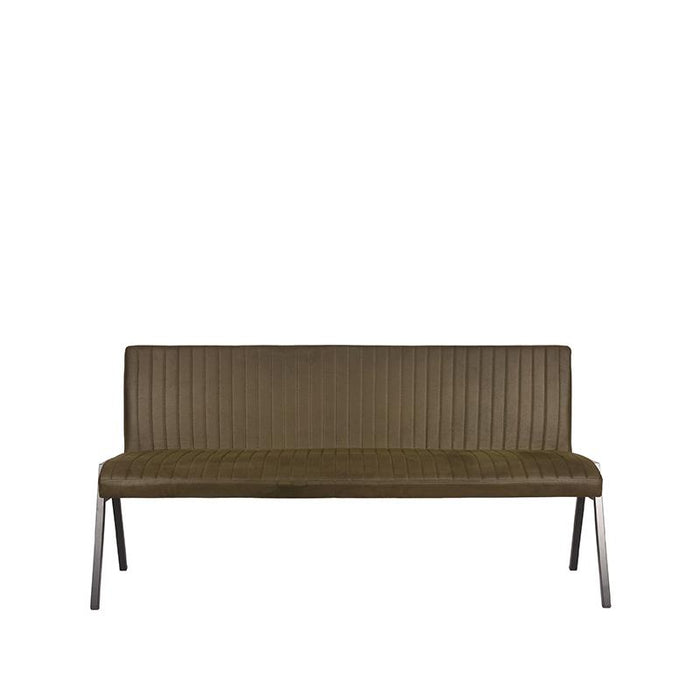 LABEL51 Eetkamerbank Matz - Army - Kunstleder - 175 cm-Eetkamerbanken-LABEL51