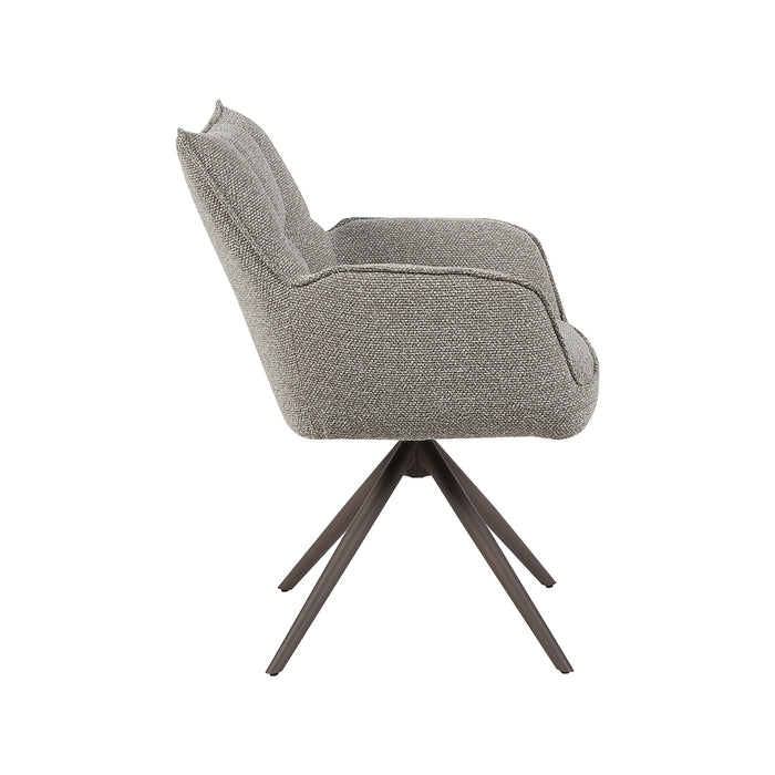 Eetkamerstoel Amalfi - Mushroom - Royal Boucle - Brons...-Eetkamerstoelen-LABEL51