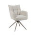 Eetkamerstoel Amalfi - Naturel - Royal Boucle - Taupe Metalen...-Eetkamerstoelen-LABEL51