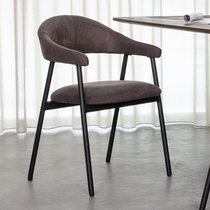 LABEL51 Eetkamerstoel Amaze - Antraciet - Micro Suede-Eetkamerstoelen-LABEL51