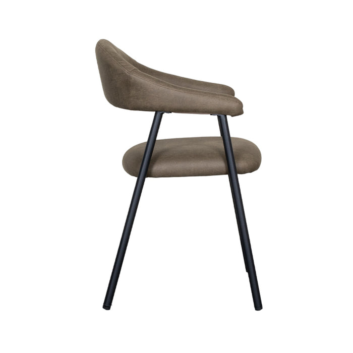 LABEL51 Eetkamerstoel Amaze - Moss - Micro Suede - Black Frame-Eetkamerstoelen-LABEL51