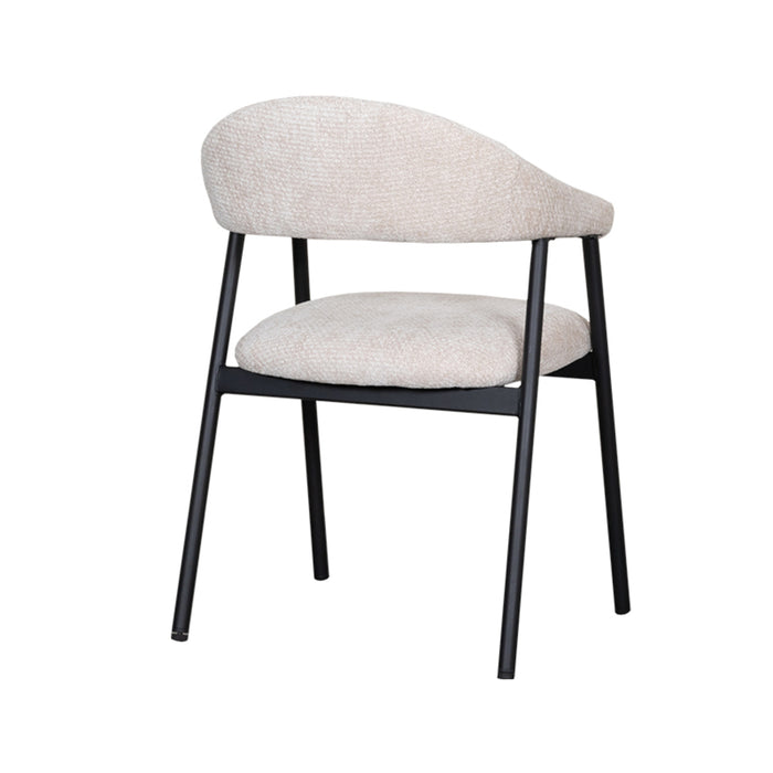 LABEL51 Eetkamerstoel Amaze - Naturel - Elite - Black Frame-Eetkamerstoelen-LABEL51