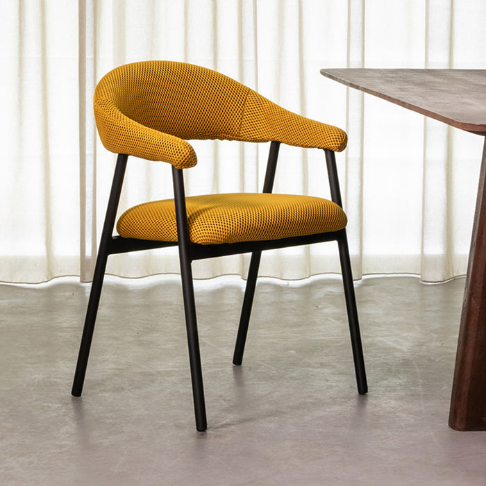 LABEL51 Eetkamerstoel Amaze - Oker - Breathe-Eetkamerstoelen-LABEL51