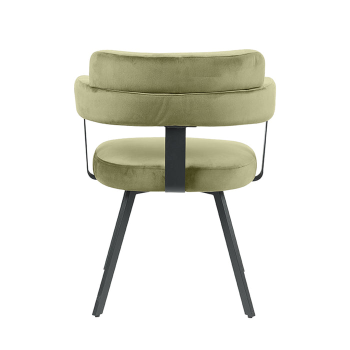 LABEL51 Eetkamerstoel Bardio Hunter Fluweel 62x57x79 cm-Eetkamerstoelen-LABEL51