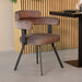 LABEL51 Eetkamerstoel Bardio - Taupe - Fluweel-Eetkamerstoelen-LABEL51