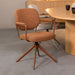 LABEL51 Eetkamerstoel Basel - Coral - Royal Boucle - Coral Metalen Frame-Eetkamerstoelen-LABEL51