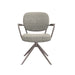 LABEL51 Eetkamerstoel Basel - Mushroom - Royal Boucle - Brons Metalen...-Eetkamerstoelen-LABEL51