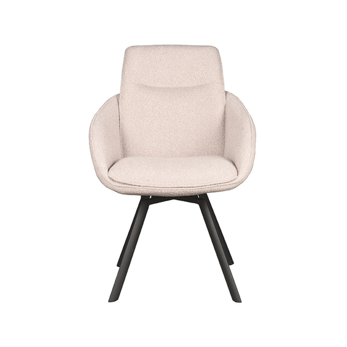 LABEL51 Eetkamerstoel Beauty Naturel Boucle 56x63x88 cm-Eetkamerstoelen-LABEL51