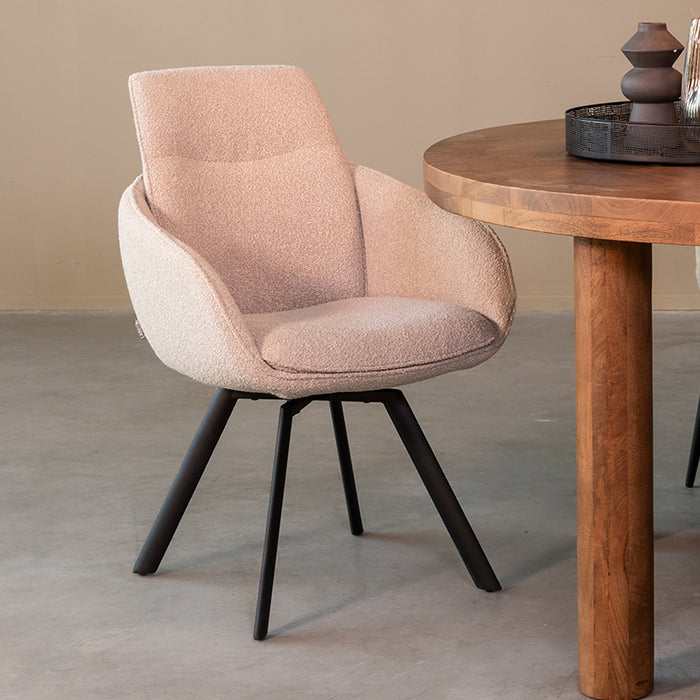 LABEL51 Eetkamerstoel Beauty - Naturel - Boucle-Eetkamerstoelen-LABEL51