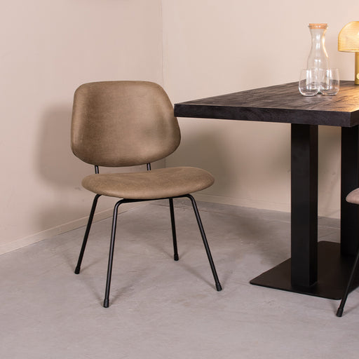 LABEL51 Eetkamerstoel Bello - Moss - Micro Suede-Eetkamerstoelen-LABEL51
