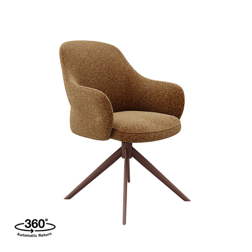LABEL51 Eetkamerstoel Bern - Coral - Royal Boucle - Coral Metalen Frame-Eetkamerstoelen-LABEL51