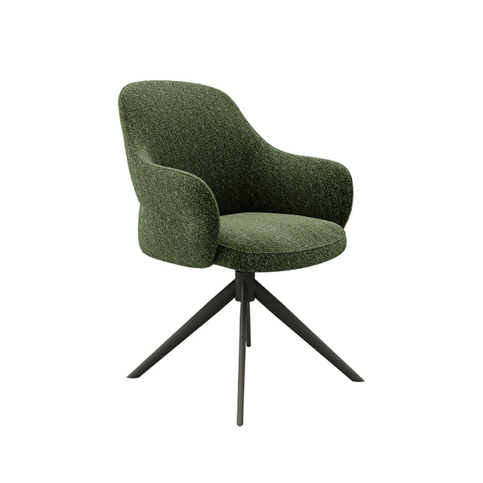 LABEL51 Eetkamerstoel Bern - Forest - Boucle - Forest Frame - Draaibaar-Eetkamerstoelen-LABEL51