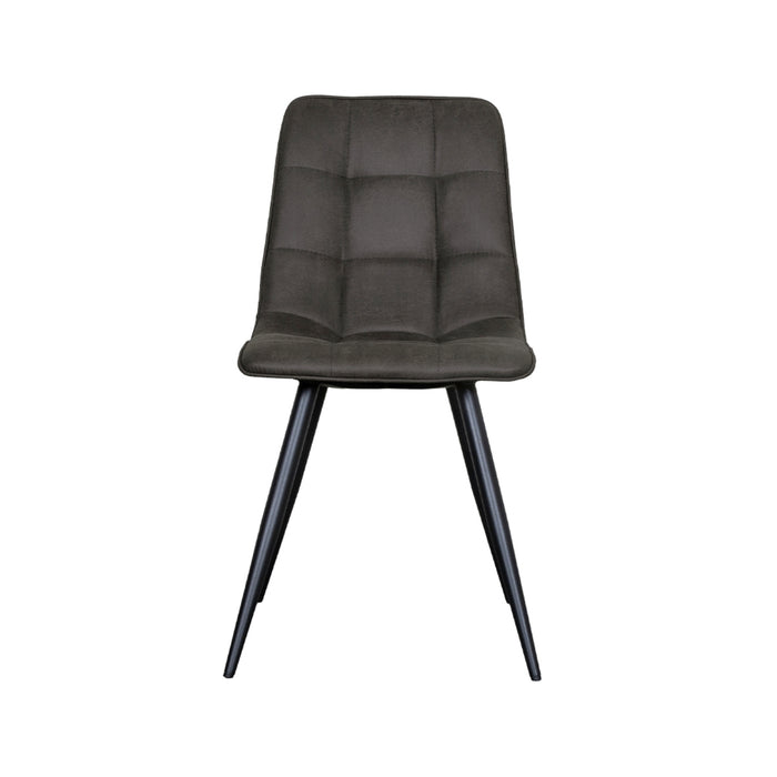 LABEL51 Eetkamerstoel Bistro - Antraciet - Micro Suede-Eetkamerstoelen-LABEL51