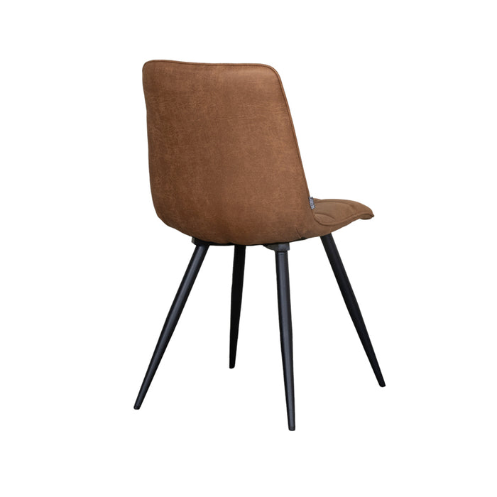 Esszimmerstuhl Bistro - Cognac - Micro-Wildleder