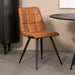 LABEL51 Eetkamerstoel Bistro - Cognac - Micro Suede-Eetkamerstoelen-LABEL51