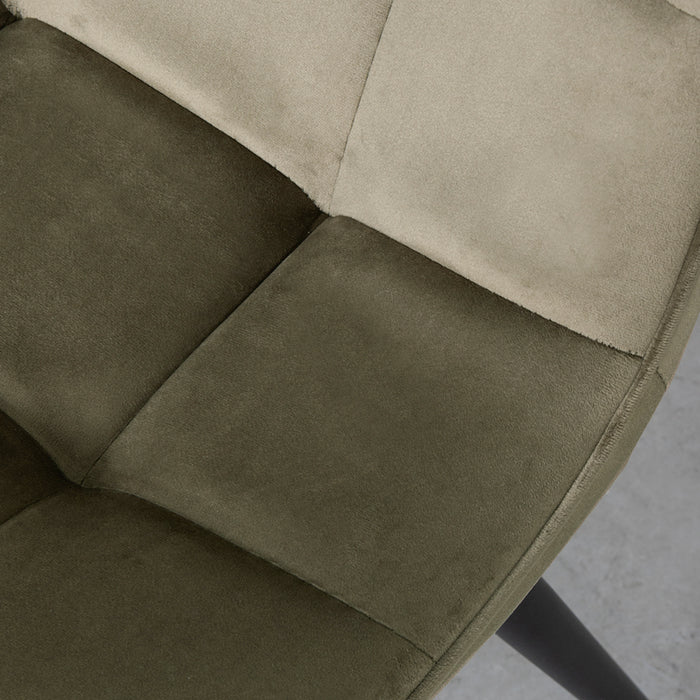 LABEL51 Eetkamerstoel Bistro - Hunter - Fluweel - Black Frame-Eetkamerstoelen-LABEL51