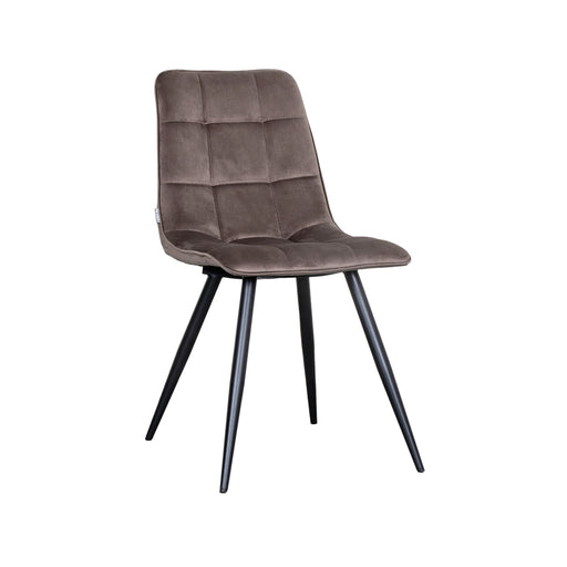LABEL51 Eetkamerstoel Bistro - Taupe - Fluweel-Eetkamerstoelen-LABEL51