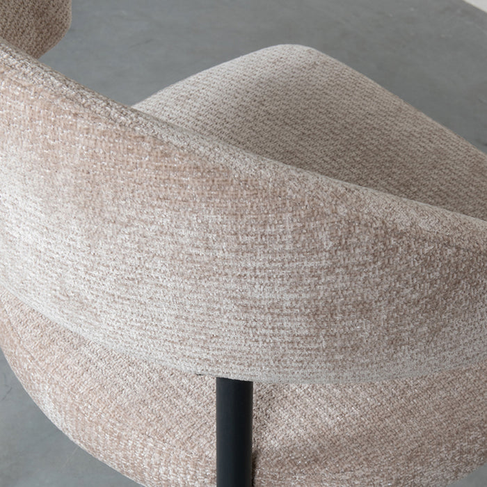 LABEL51 Eetkamerstoel Bliss - Clay - Elite - Zwart Metalen Frame-Eetkamerstoelen-LABEL51