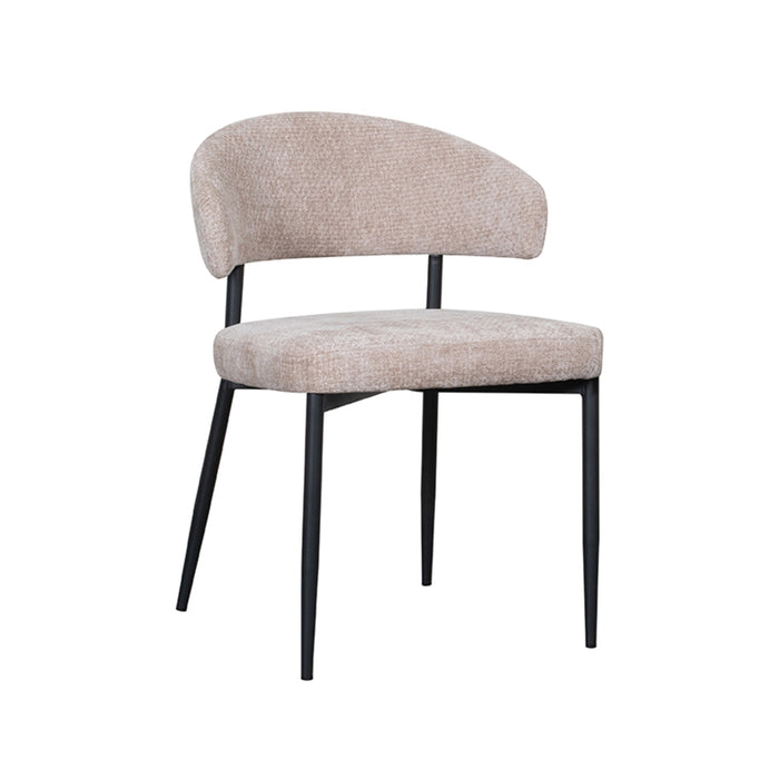 LABEL51 Eetkamerstoel Bliss - Clay - Elite - Zwart Metalen Frame-Eetkamerstoelen-LABEL51