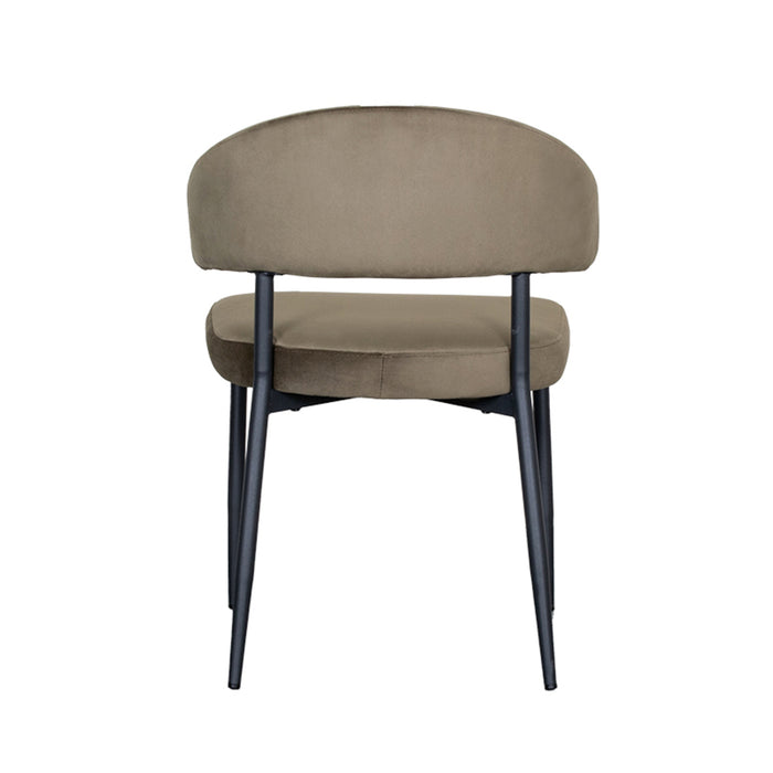 LABEL51 Eetkamerstoel Bliss Hunter fluweel 56x55x76 cm
