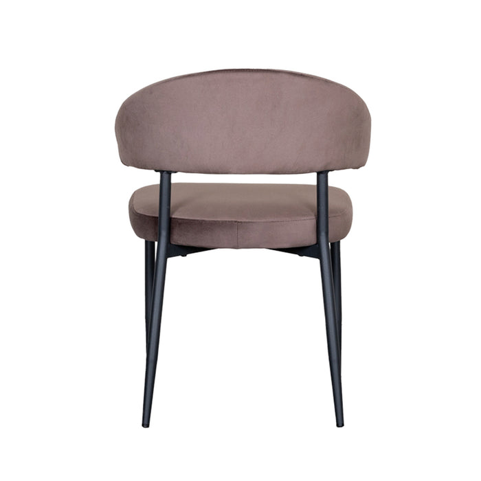 Dining Chair Bliss - Taupe - Velvet