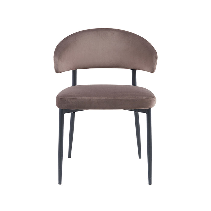 Dining Chair Bliss - Taupe - Velvet