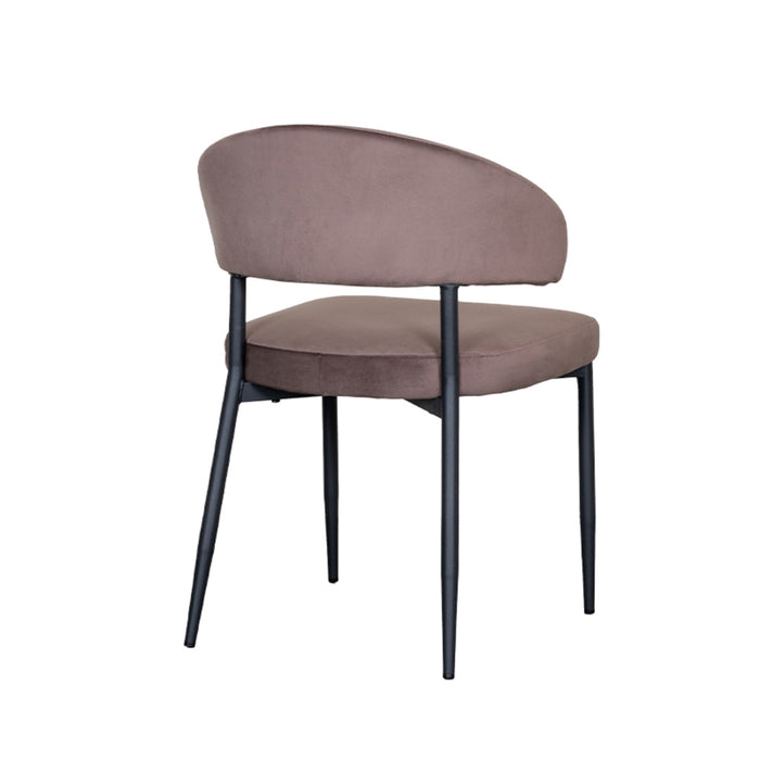 Dining Chair Bliss - Taupe - Velvet