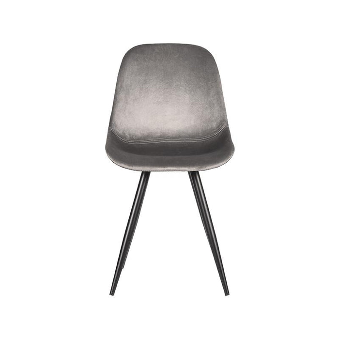 LABEL51 Eetkamerstoel Capri - Grijs - Fluweel-Eetkamerstoelen-LABEL51
