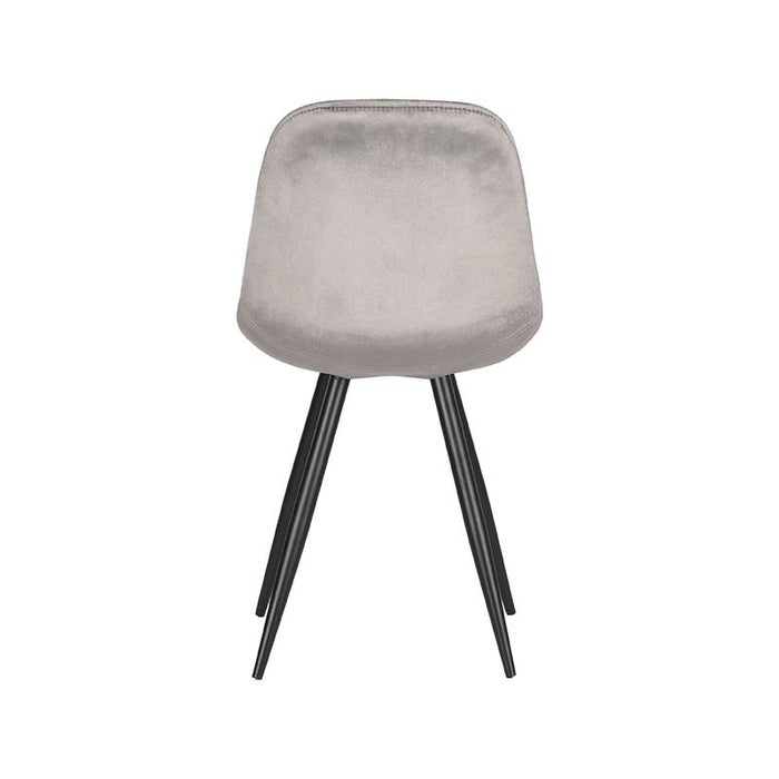 LABEL51 Eetkamerstoel Capri - Grijs - Fluweel-Eetkamerstoelen-LABEL51