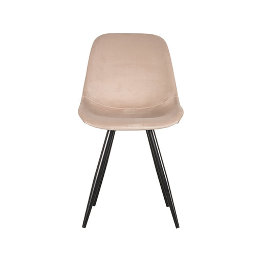 LABEL51 Eetkamerstoel Capri - Zand - Fluweel-Eetkamerstoelen-LABEL51