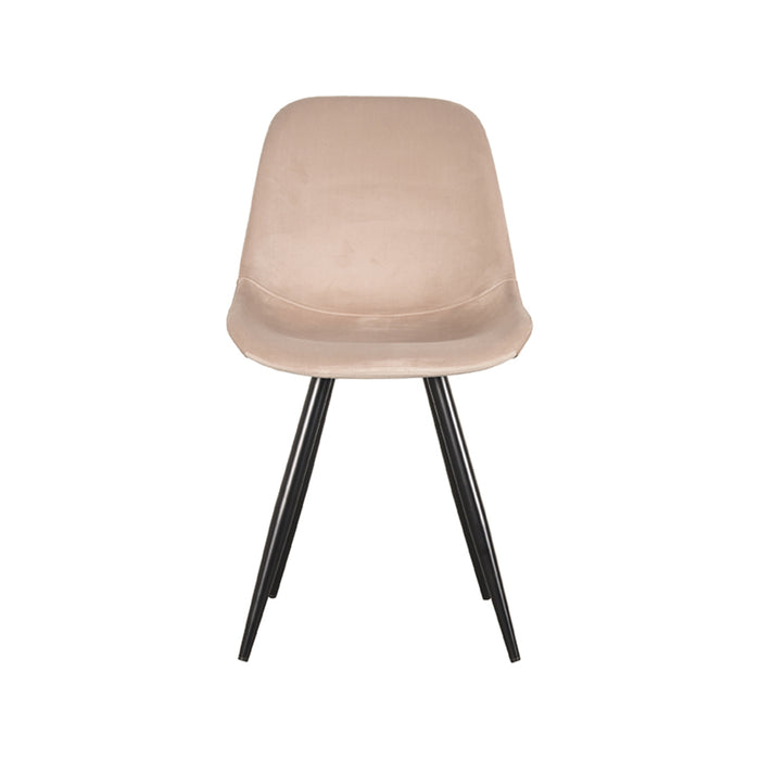 LABEL51 Eetkamerstoel Capri - Zand - Fluweel-Eetkamerstoelen-LABEL51