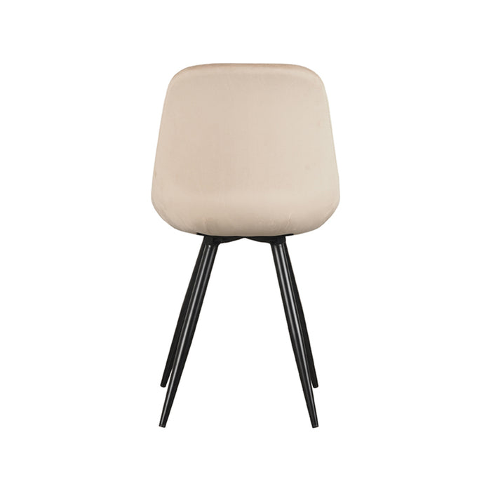 LABEL51 Eetkamerstoel Capri - Zand - Fluweel-Eetkamerstoelen-LABEL51