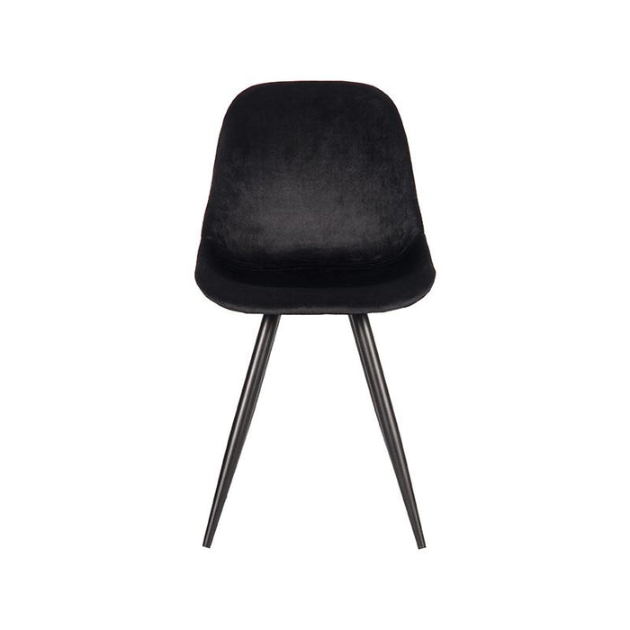 LABEL51 Eetkamerstoel Capri - Zwart - Fluweel-Eetkamerstoelen-LABEL51