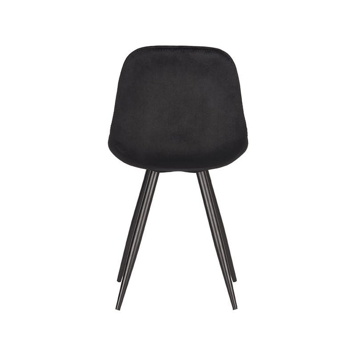 LABEL51 Eetkamerstoel Capri - Zwart - Fluweel-Eetkamerstoelen-LABEL51