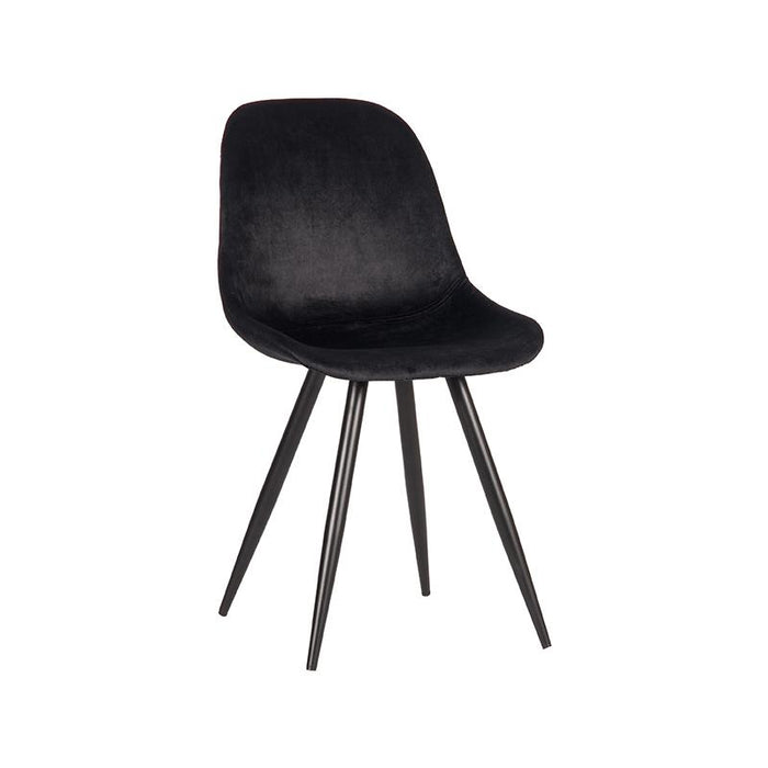 LABEL51 Eetkamerstoel Capri - Zwart - Fluweel-Eetkamerstoelen-LABEL51